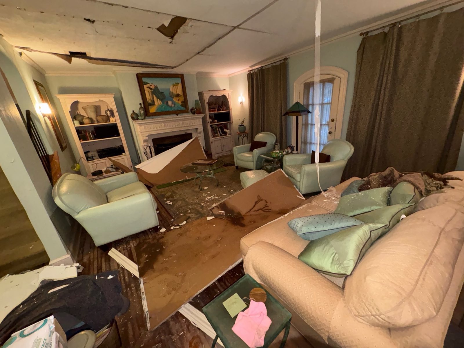 Structural restoration after a ceiling collapse on a documented Washington, DC project