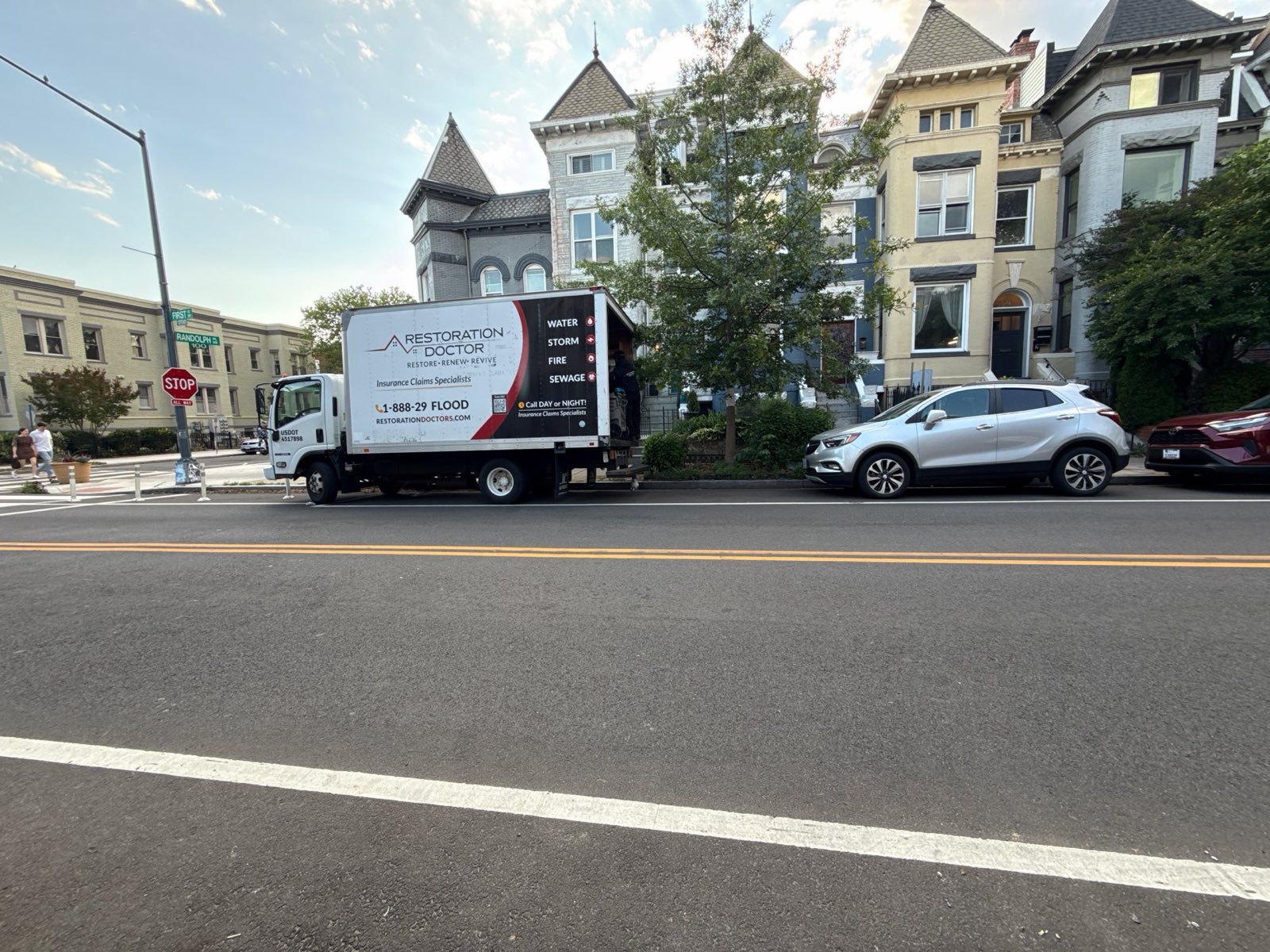 Emergency flood response and structural drying on a documented Washington, DC project