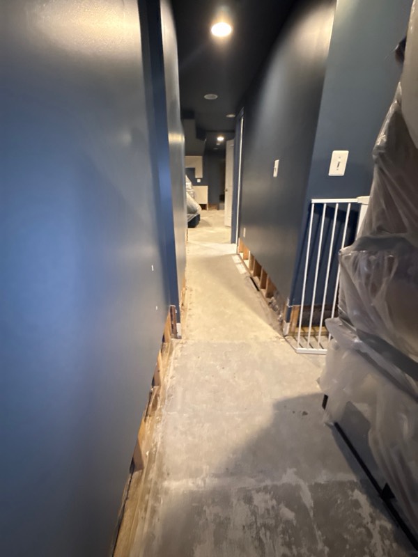 Documented Washington, DC residential water damage restoration project after drying